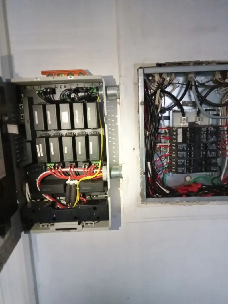Electrical panel upgrade completed for Security Camera Wiring in Simi Valley